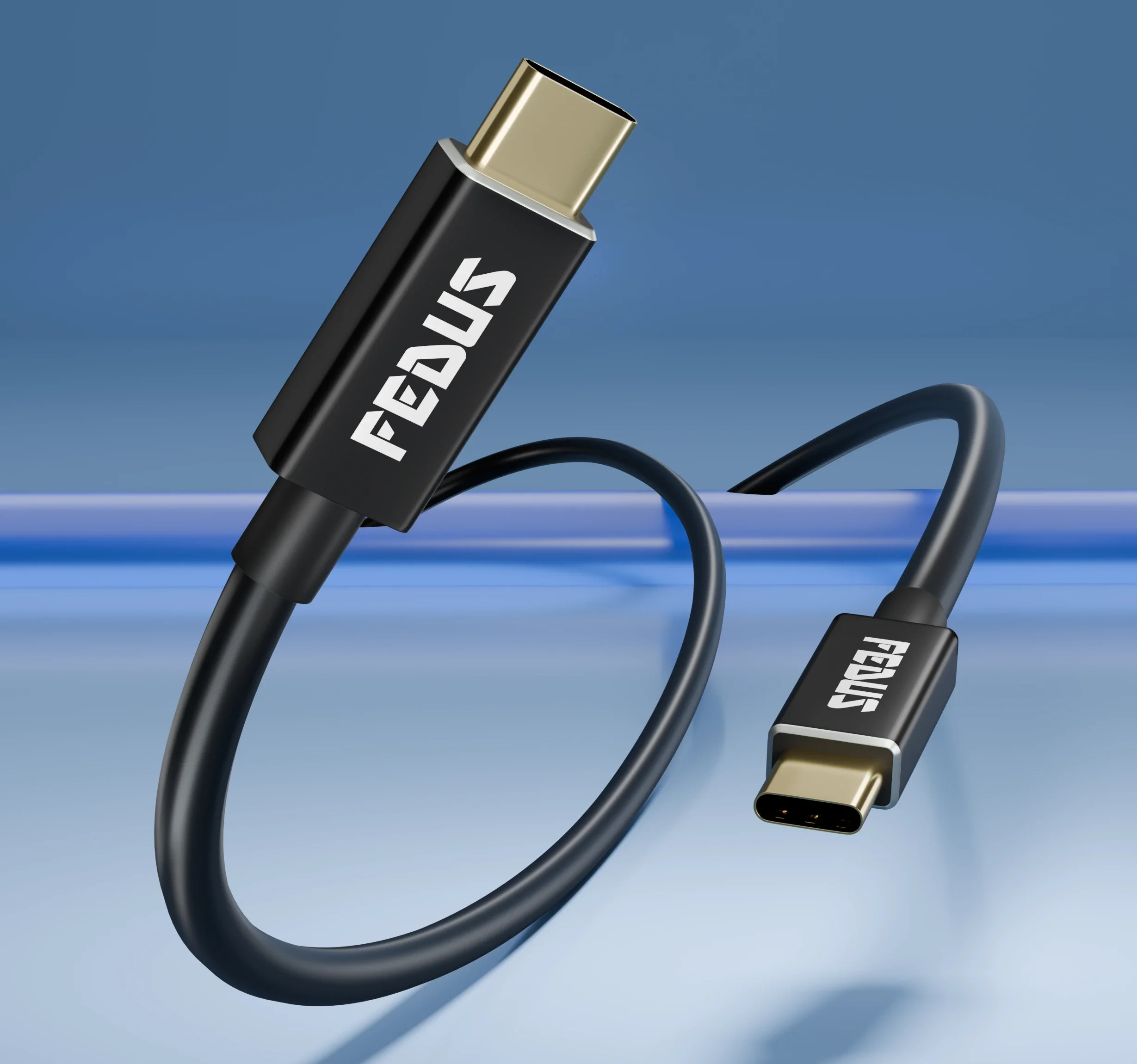 FEDUS USB 4 Cable Thunderbolt 4 Cable 40Gbps 240W  8K 60Hz 4K 144Hz  100W PD 3 1 Fast Charging Type C Cable USB C to USB C Cable USB C Display Cable Compatible with iPhone 15 Pro  MacBook  eGPU SSD 1M